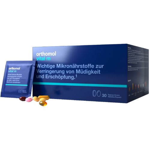 Orthomol Vital M (для мужчин) 30 дней гранулы №30 в городе Глобино : цены, характеристики.  - фото №1 Orthomol Vital M (для мужчин) 30 дней гранулы №30 в городе Глобино : цены, характеристики.