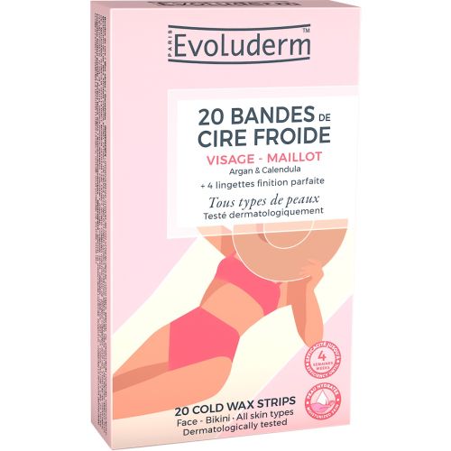 Полоски Evoluderm (Эволюдерм) для депиляции лица и бикини восковые 20 шт в городе Софиевка : цены, характеристики.  - фото №1 Полоски Evoluderm (Эволюдерм) для депиляции лица и бикини восковые 20 шт в городе Софиевка : цены, характеристики.