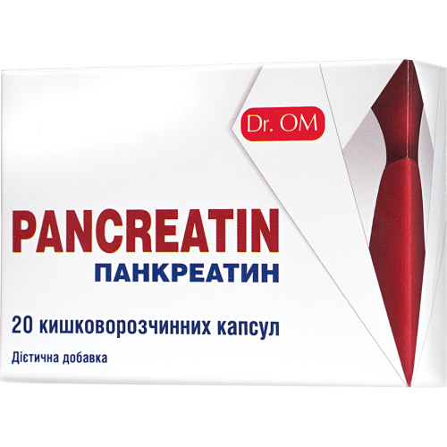Панкреатин Dr.OM капсулы №20 в городе Рахов : цены, характеристики.  - фото №1 Панкреатин Dr.OM капсулы №20 в городе Рахов : цены, характеристики.