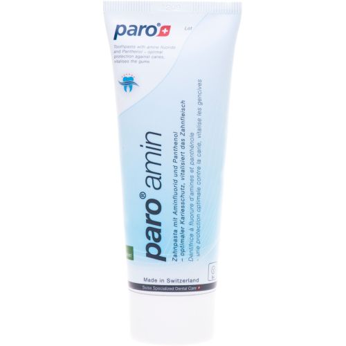 Зубна паста Paro Swiss amin на основі амінофториду, 75 мл ADD - фото №1 Зубна паста Paro Swiss amin на основі амінофториду, 75 мл ADD