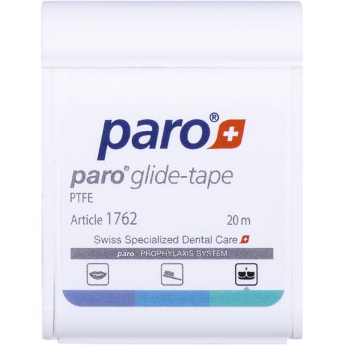 Зубна стрічка Paro Swiss glide-tape тефлонова, 20 м в інтернет-аптеці - фото №1 Зубна стрічка Paro Swiss glide-tape тефлонова, 20 м в інтернет-аптеці