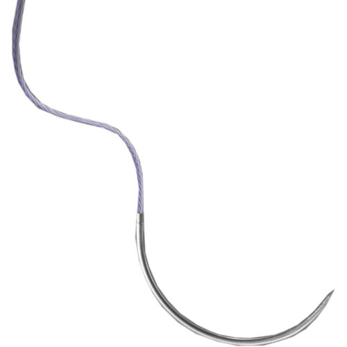 Голка колюча 26 мм (1/2 кола) р.3/0 фіолетова довжина 75 см, 1 шт. в місті Канів : ціни, характеристика.  - фото №1 Голка колюча 26 мм (1/2 кола) р.3/0 фіолетова довжина 75 см, 1 шт. в місті Канів : ціни, характеристика.