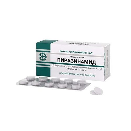 Піразинамід 500 мг таблетки №50  в місті Харків : ціни, характеристика.  - фото №1 Піразинамід 500 мг таблетки №50  в місті Харків : ціни, характеристика.