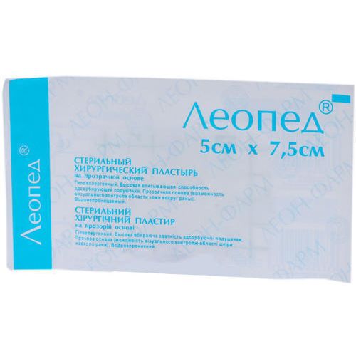 Лейкопластир Леопед прозорий 5 см*7,5 см №1 замовити - фото №1 Лейкопластир Леопед прозорий 5 см*7,5 см №1 замовити