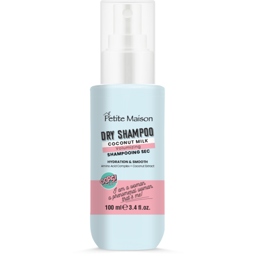 Сухий шампунь Petite Maison (Петіт Мезон) для волосся зволожуючий з кокосовим молоком 100 мл в місті Вишгород : ціни, характеристика.  - фото №1 Сухий шампунь Petite Maison (Петіт Мезон) для волосся зволожуючий з кокосовим молоком 100 мл в місті Вишгород : ціни, характеристика.