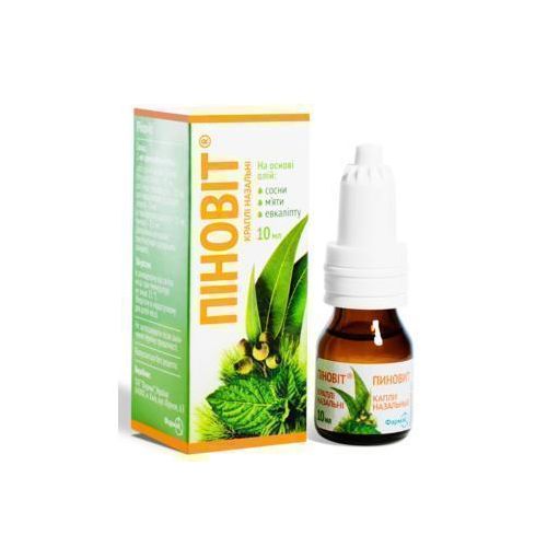 Пиновит капли назальные 10 мл в городе Вышгород : цены, характеристики.  - фото №1 Пиновит капли назальные 10 мл в городе Вышгород : цены, характеристики.