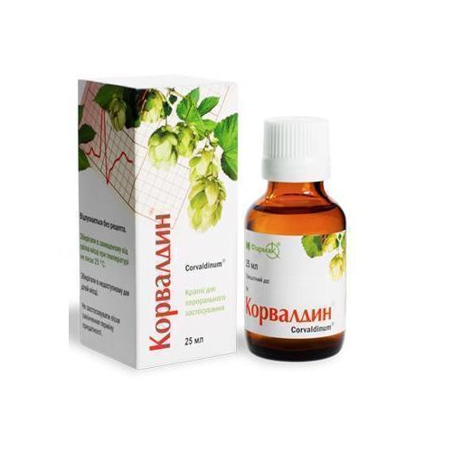 Корвалдин краплі 25 мл  в Києві : ціни, характеристика.  - фото №1 Корвалдин краплі 25 мл  в Києві : ціни, характеристика.
