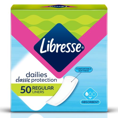 Прокладки ежедневные Libresse Pantyliners Classic Regular №50 фото - фото №1 Прокладки ежедневные Libresse Pantyliners Classic Regular №50 фото