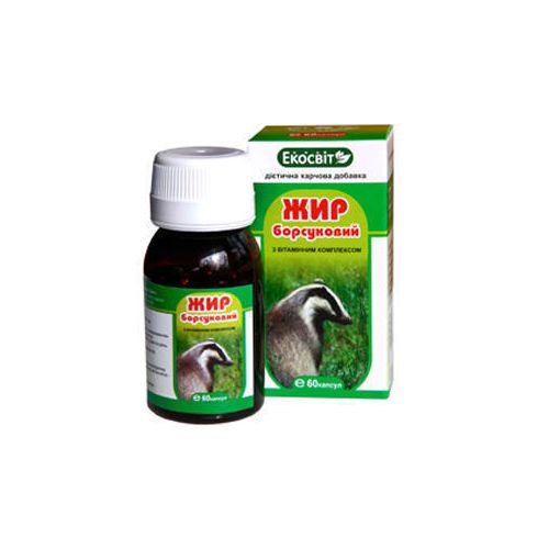 Жир борсуковий з вітамінним комплексом капсули №60 в місті Запоріжжя : ціни, характеристика.  - фото №1 Жир борсуковий з вітамінним комплексом капсули №60 в місті Запоріжжя : ціни, характеристика.