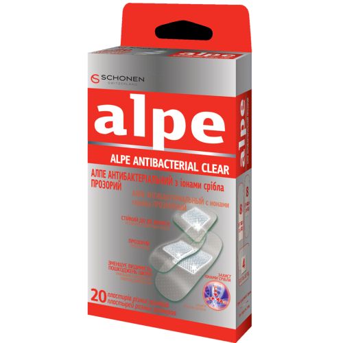 Лейкопластырь Alpe прозрачный антибактериальный с ионами серебра (76х19 мм №8, 57х16 мм №8, 22х22 мм №4) №20 в городе Вышгород : цены, характеристики.  - фото №1 Лейкопластырь Alpe прозрачный антибактериальный с ионами серебра (76х19 мм №8, 57х16 мм №8, 22х22 мм №4) №20 в городе Вышгород : цены, характеристики.