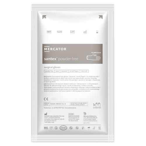 Рукавички хірургічні Santex латексні непудровані стерильні, р.7, пара в місті Канів : ціни, характеристика.  - фото №1 Рукавички хірургічні Santex латексні непудровані стерильні, р.7, пара в місті Канів : ціни, характеристика.