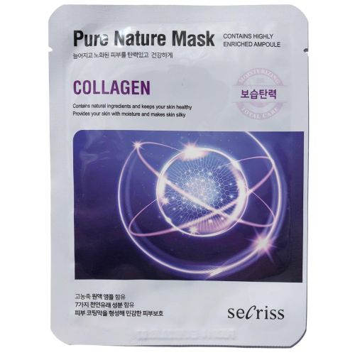 Маска тканевая seCriss Коллаген защита и уход для чувствительной кожи лица 25 мл в городе Канев : цены, характеристики.  - фото №1 Маска тканевая seCriss Коллаген защита и уход для чувствительной кожи лица 25 мл в городе Канев : цены, характеристики.