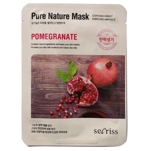 Маска тканинна seCriss Гранат Зволоження та супер-ліфтинг 25 мл в місті Глобине : ціни, характеристика.  - фото №1 Маска тканинна seCriss Гранат Зволоження та супер-ліфтинг 25 мл в місті Глобине : ціни, характеристика.