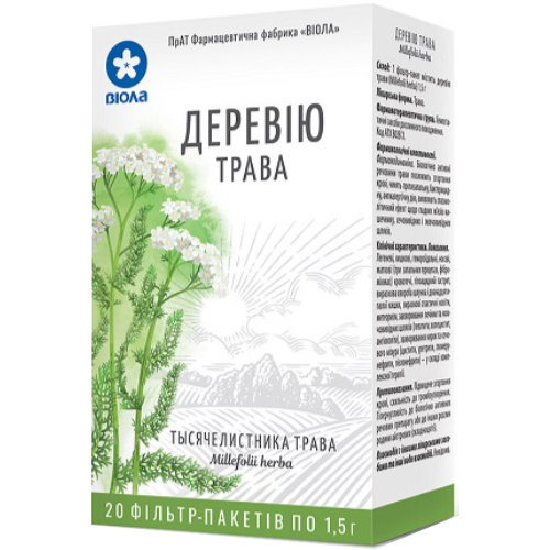 Тысячелистника трава по 1.5 г фильтр-пакет №20 в городе Вышгород : цены, характеристики.  - фото №1 Тысячелистника трава по 1.5 г фильтр-пакет №20 в городе Вышгород : цены, характеристики.