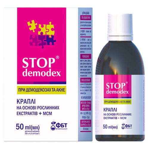 Краплі Stop demodex 50 мл в місті Софіївка : ціни, характеристика.  - фото №1 Краплі Stop demodex 50 мл в місті Софіївка : ціни, характеристика.