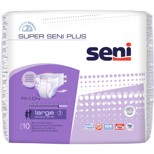 Підгузки для дорослих Super Seni Plus large air 10 шт недорого - фото №1 Підгузки для дорослих Super Seni Plus large air 10 шт недорого