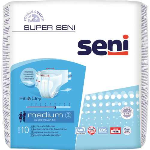 Подгузники для взрослых Super Seni medium/средние air 10 шт заказать - фото №1 Подгузники для взрослых Super Seni medium/средние air 10 шт заказать