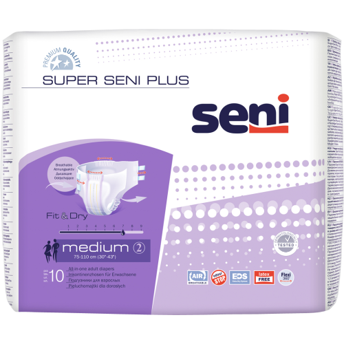 Подгузники для взрослых Super Seni Plus medium/средние air 10 шт фото - фото №1 Подгузники для взрослых Super Seni Plus medium/средние air 10 шт фото