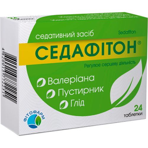 Седафітон таблетки №24 в місті Чернігів : ціни, характеристика.  - фото №1 Седафітон таблетки №24 в місті Чернігів : ціни, характеристика.
