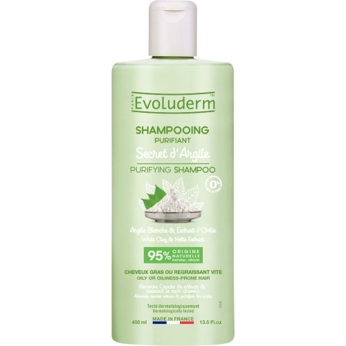 Шампунь Evoluderm (Еволюдерм) для жирного волосся очищуючий 400 мл  в місті Вишгород : ціни, характеристика.  - фото №1 Шампунь Evoluderm (Еволюдерм) для жирного волосся очищуючий 400 мл  в місті Вишгород : ціни, характеристика.