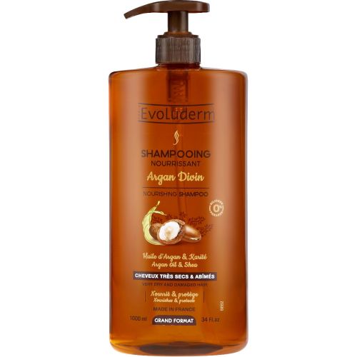 Шампунь Evoluderm (Эволюдерм) для сухих и поврежденных волос питательный с аргановым маслом 1000 мл в городе Вышгород : цены, характеристики.  - фото №1 Шампунь Evoluderm (Эволюдерм) для сухих и поврежденных волос питательный с аргановым маслом 1000 мл в городе Вышгород : цены, характеристики.