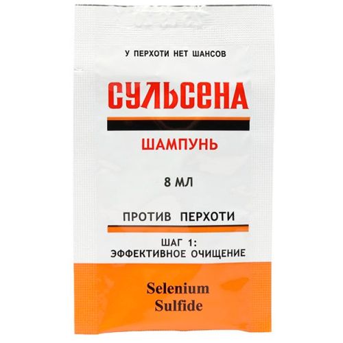 Шампунь Сульсена проти лупи 8 мл, 1 саше в місті Канів : ціни, характеристика.  - фото №1 Шампунь Сульсена проти лупи 8 мл, 1 саше в місті Канів : ціни, характеристика.