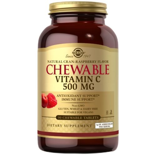 Solgar (Солгар) Вітамін С 500 мг з малиновим смаком таблетки №90 в місті Березань : ціни, характеристика.  - фото №1 Solgar (Солгар) Вітамін С 500 мг з малиновим смаком таблетки №90 в місті Березань : ціни, характеристика.