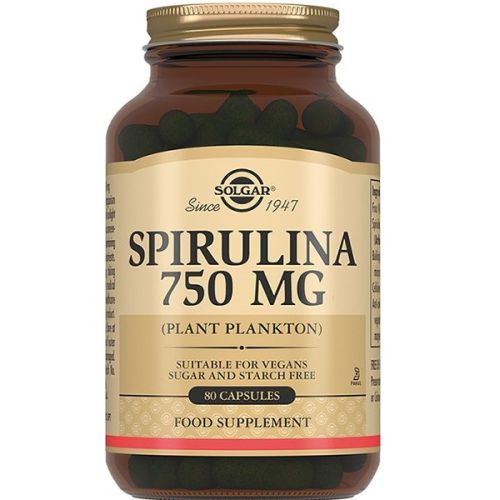 Solgar (Солгар) Spirulina (Спіруліна) 750 мг капсули №80 в місті Березань : ціни, характеристика.  - фото №1 Solgar (Солгар) Spirulina (Спіруліна) 750 мг капсули №80 в місті Березань : ціни, характеристика.