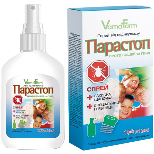 Парастоп от педикулеза спрей 100 мл в городе Вишневое : цены, характеристики. - фото №1 Парастоп от педикулеза спрей 100 мл в городе Вишневое : цены, характеристики.