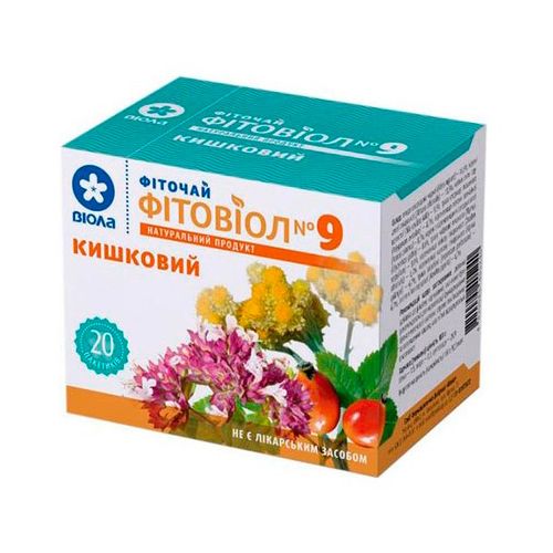 Фиточай Фитовиол №9 Кишечный фильтр-пакет, 20 шт. в городе Рахов : цены, характеристики.  - фото №1 Фиточай Фитовиол №9 Кишечный фильтр-пакет, 20 шт. в городе Рахов : цены, характеристики.