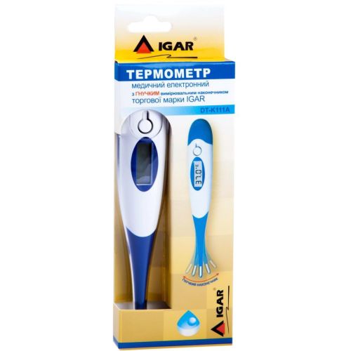 Термометр медичний Igar з гнучким наконечником (DT-K111A) в місті Канів : ціни, характеристика.  - фото №1 Термометр медичний Igar з гнучким наконечником (DT-K111A) в місті Канів : ціни, характеристика.