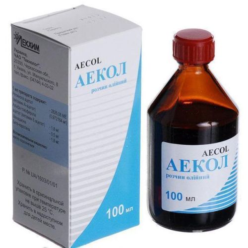Аекол розчин олійний 100 мл в Дніпрі : ціни, характеристика.  - фото №1 Аекол розчин олійний 100 мл в Дніпрі : ціни, характеристика.