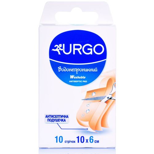 Пластир Urgo (Урго) бактерицидний Водонепроникний 10 шт в місті Канів : ціни, характеристика.  - фото №1 Пластир Urgo (Урго) бактерицидний Водонепроникний 10 шт в місті Канів : ціни, характеристика.