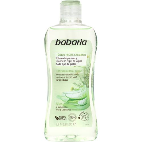 Тоник Babaria (Бабария) успокаивающий Алоэ Вера и Ромашка для лица 200 мл в городе Первомайск : цены, характеристики.  - фото №1 Тоник Babaria (Бабария) успокаивающий Алоэ Вера и Ромашка для лица 200 мл в городе Первомайск : цены, характеристики.