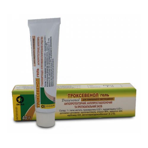 Троксевенол гель 40 г в місті Перещепине : ціни, характеристика.  - фото №1 Троксевенол гель 40 г в місті Перещепине : ціни, характеристика.