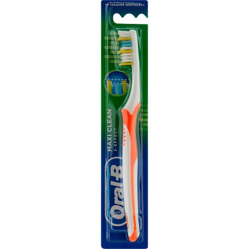 Зубна щітка Oral-B 3-Effect Maxi Clean/Vision 40 середньої жорсткості в Дніпрі : ціни, характеристика.  - фото №1 Зубна щітка Oral-B 3-Effect Maxi Clean/Vision 40 середньої жорсткості в Дніпрі : ціни, характеристика.