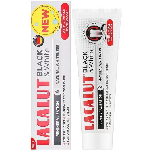 Зубна паста Lacalut Black & White Перлина 75 мл в Україні - фото №1 Зубна паста Lacalut Black & White Перлина 75 мл в Україні