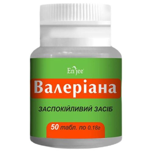 Валериана Enjee 30,6 мг таблетки №50 в городе Богородчаны : цены, характеристики.  - фото №1 Валериана Enjee 30,6 мг таблетки №50 в городе Богородчаны : цены, характеристики.