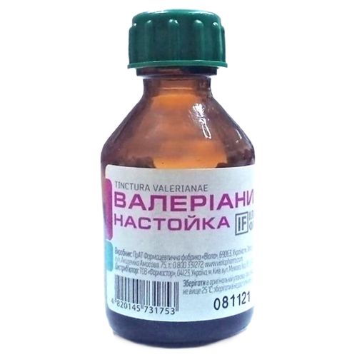 Валеріани настойка 25 мл в місті Глобине : ціни, характеристика.  - фото №1 Валеріани настойка 25 мл в місті Глобине : ціни, характеристика.