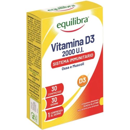 Дієтична добавка Equilibra (Еквілібра) з вітаміном D3 2000 МО, таблетки №30 в місті Гайсин : ціни, характеристика. - фото №1 Дієтична добавка Equilibra (Еквілібра) з вітаміном D3 2000 МО, таблетки №30 в місті Гайсин : ціни, характеристика.