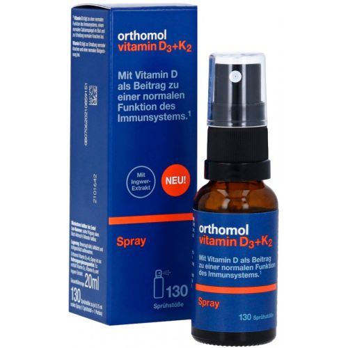 Orthomol Vitamin D3+K2 Spray для імунної системи та здоров'я кісток, спрей 20 мл в місті Львів : ціни, характеристика.  - фото №1 Orthomol Vitamin D3+K2 Spray для імунної системи та здоров'я кісток, спрей 20 мл в місті Львів : ціни, характеристика.