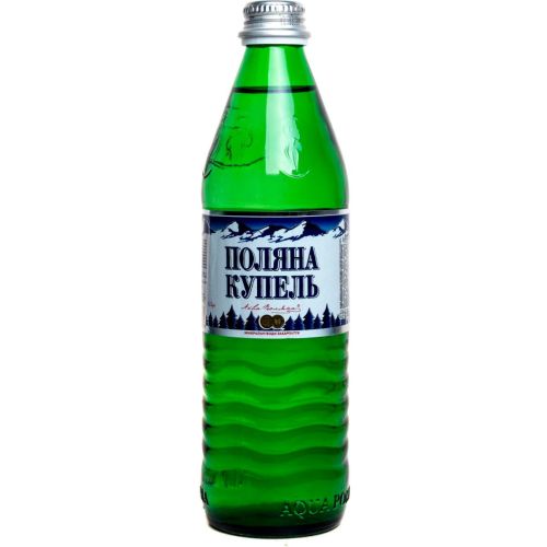 Вода минеральная Поляна-Купель 0,5 л (стекло) в городе Винница : цены, характеристики.  - фото №1 Вода минеральная Поляна-Купель 0,5 л (стекло) в городе Винница : цены, характеристики.