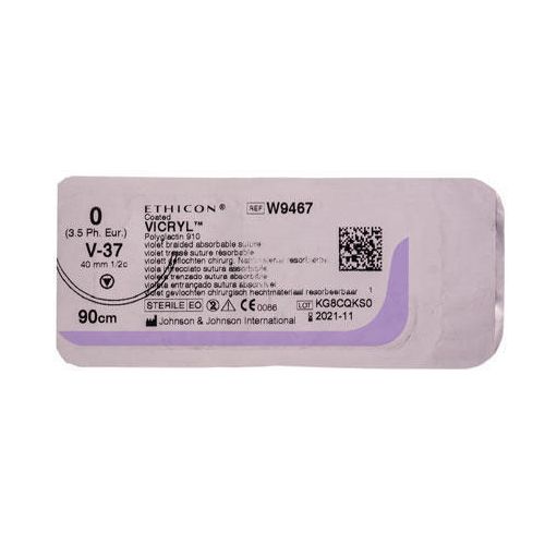 Вікрил 0, колюче-ріжуча голка 40 мм 90 см W9467 в місті Вишгород : ціни, характеристика.  - фото №1 Вікрил 0, колюче-ріжуча голка 40 мм 90 см W9467 в місті Вишгород : ціни, характеристика.