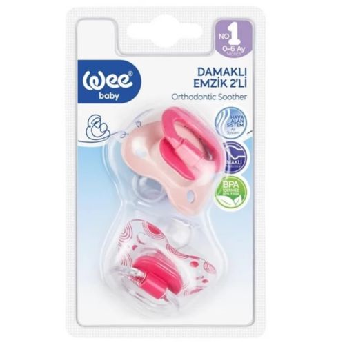 Набор Wee Baby (Ви Бэйби) ортодонтических пустышек, 2 шт №1 в Киеве : цены, характеристики.  - фото №1 Набор Wee Baby (Ви Бэйби) ортодонтических пустышек, 2 шт №1 в Киеве : цены, характеристики.