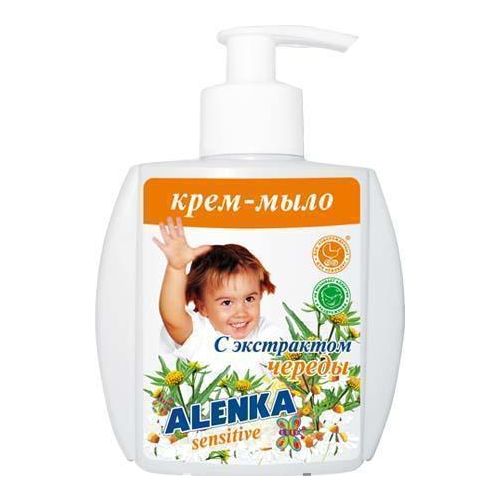 Крем-мыло жидкое Аленка с экстрактом череды 200 мл в городе Вышгород : цены, характеристики.  - фото №1 Крем-мыло жидкое Аленка с экстрактом череды 200 мл в городе Вышгород : цены, характеристики.