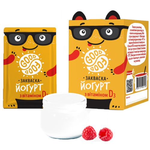 Закваска Good Food Йогурт Витамин D №5 в городе Рахов : цены, характеристики.  - фото №1 Закваска Good Food Йогурт Витамин D №5 в городе Рахов : цены, характеристики.