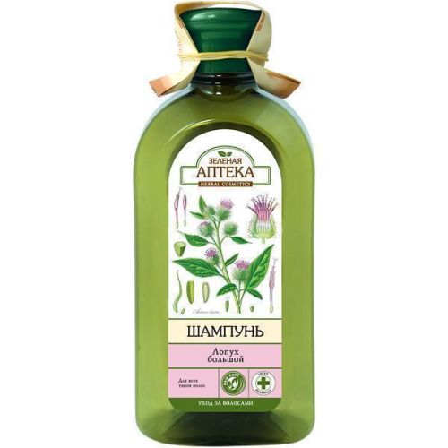 Шампунь Зеленая Аптека Лопух большой и протеины пшеницы 350 мл в городе Глобино : цены, характеристики.  - фото №1 Шампунь Зеленая Аптека Лопух большой и протеины пшеницы 350 мл в городе Глобино : цены, характеристики.
