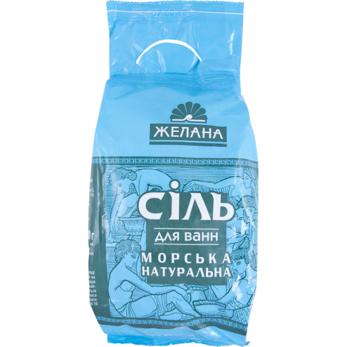 Натуральна морська сіль Желана для ванн 500 г в місті Глобине : ціни, характеристика.  - фото №1 Натуральна морська сіль Желана для ванн 500 г в місті Глобине : ціни, характеристика.