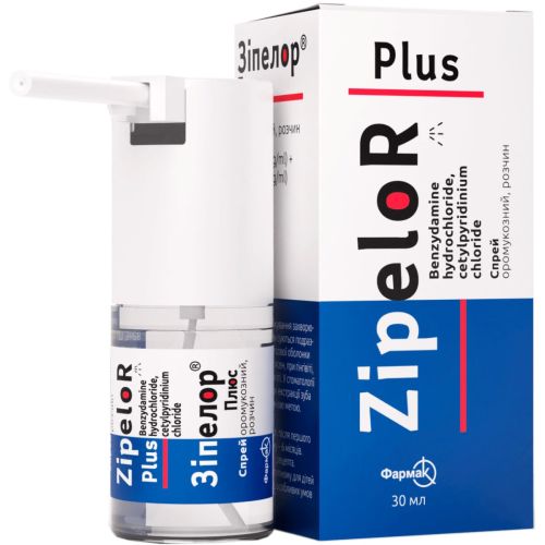 Зипелор Плюс спрей оромукозный раствор 1,5 мг/мл + 5,0 мг/мл флакон 30 мл в городе Вышгород : цены, характеристики.  - фото №1 Зипелор Плюс спрей оромукозный раствор 1,5 мг/мл + 5,0 мг/мл флакон 30 мл в городе Вышгород : цены, характеристики.