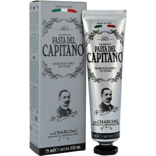 Зубна паста Pasta del Capitano 1905 з вугіллям 75 мл в місті Глобине : ціни, характеристика.  - фото №1 Зубна паста Pasta del Capitano 1905 з вугіллям 75 мл в місті Глобине : ціни, характеристика.